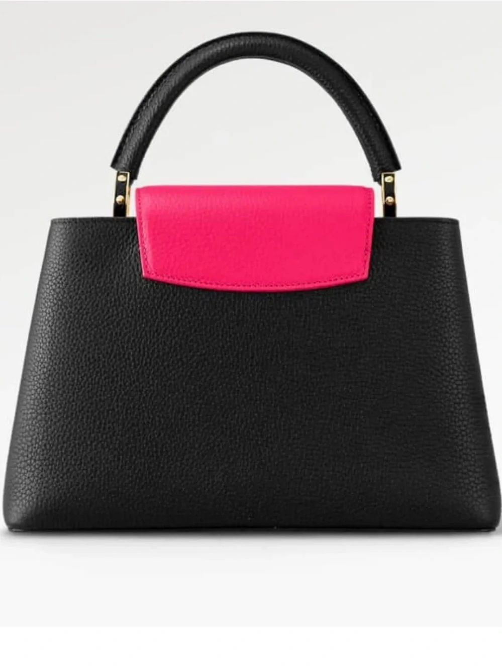 Louis Vuitton Taurillon Capucines MM Black Rose Berlingot